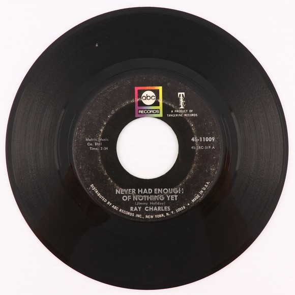 Ray Charles – Yesterday / Never Had Enough Of Nothing Yet 45 rpm Vinyl 7" Record - Picture 7 of 10